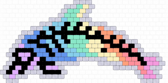 Pastel Rainbow Dolphin Skeleton :> - cotddolphins, dolphin, gore, light blue, macabre, ocean, pastel, pink, rainbow, skeleton