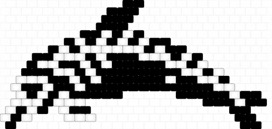 Glow-In-the-Dark Dolphin Skeleton :> - black, cotddolphins, dolphin, glow in the dark, gore, macabre, ocean, skeleton, spooky, white