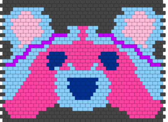 Neon raccoon flat panel - brown, light blue, pink, raccoon