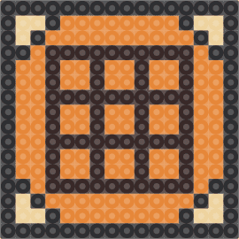 crafting table top - table,3d,geometric,simple,orange