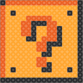 SMB1 Question Mark/? Block - question mark,block,super mario bros,funk mix,box,video game,orange