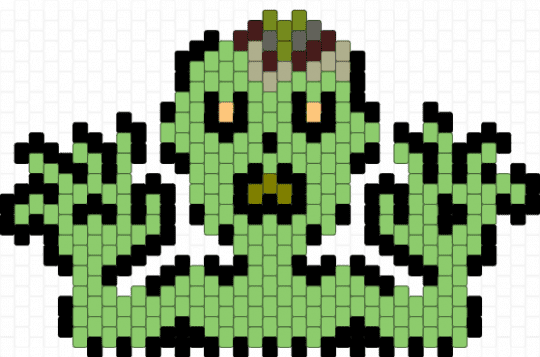 Zombie scary hands - green, zombie