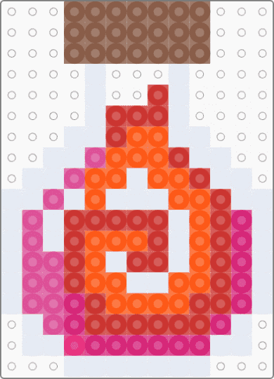 Lesbian potion - orange, pink, red