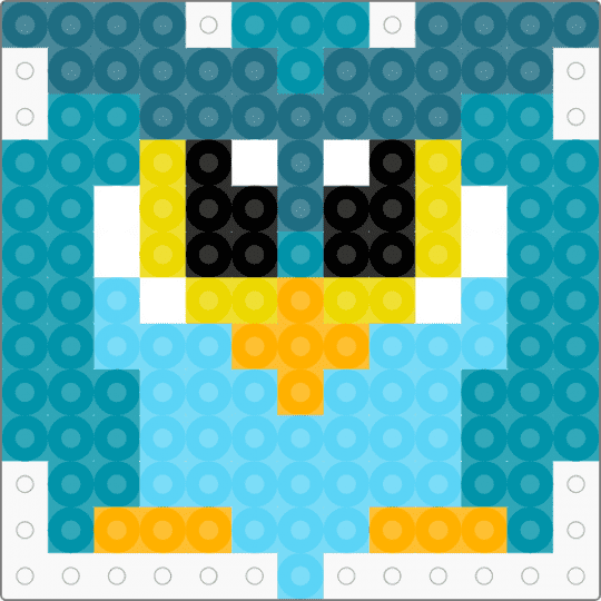Owl (Blue) - blue, light blue, teal