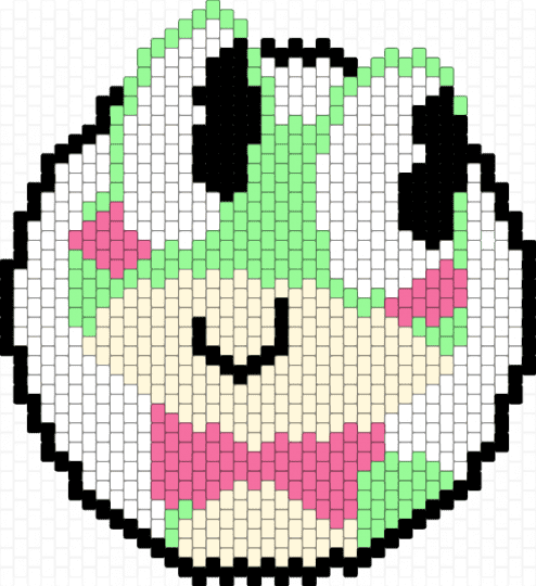 ribbit door sign - pink, ribbit, tadc, teal, the amazing digital circus, white