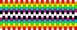 Rainbow zipper - zipper,rainbow,cuff,horizontal,stripes,colorful