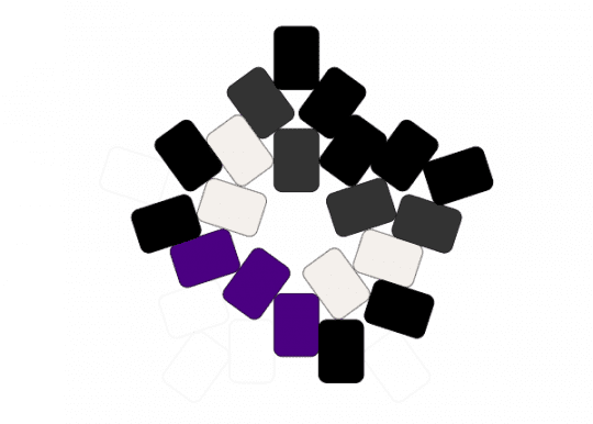 Ace catiooo - black, cat, pride, purple, white