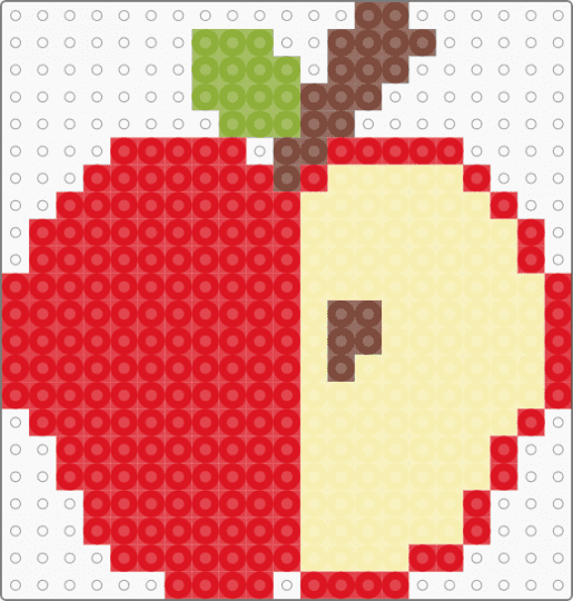 simple apple - apple, food, fruit, red, yellow