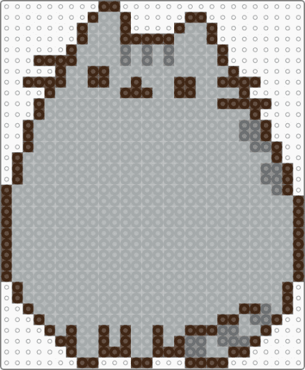 chunky pusheen - cat, cute, gray, grey, pusheen