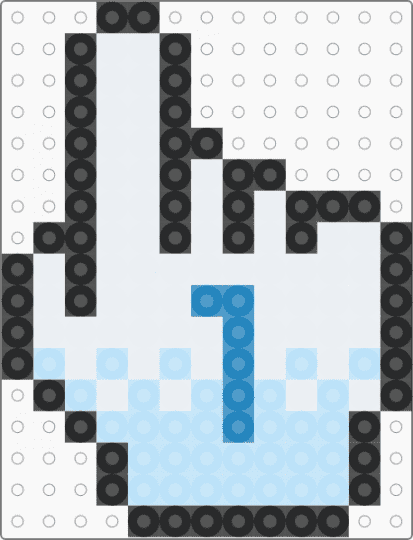 player one but smaller - hand, light blue, nintendo, white