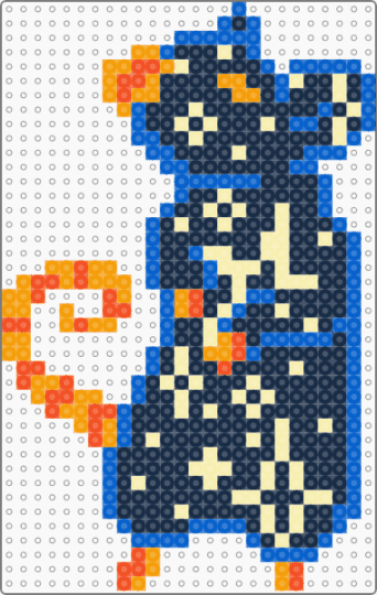 smaller starry rat! - blue, purple, rat, space, star, stars