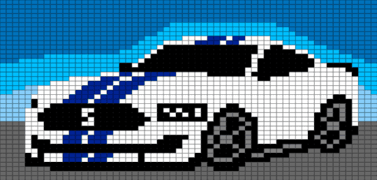 GT350 - blue, gray