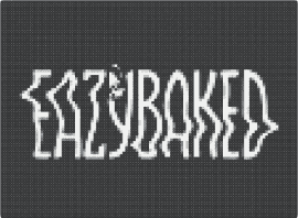 Easy baked EDM - eazybaked,text,dj,band,music,logo,white,black