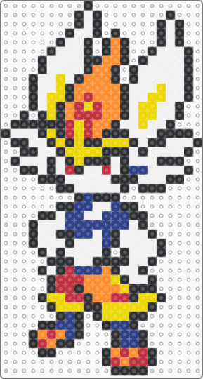 Cinderance Pokemon - orange, pokemon, white, yellow