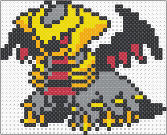 Giratina Big Pokemon - black, gray, pokemon, yellow