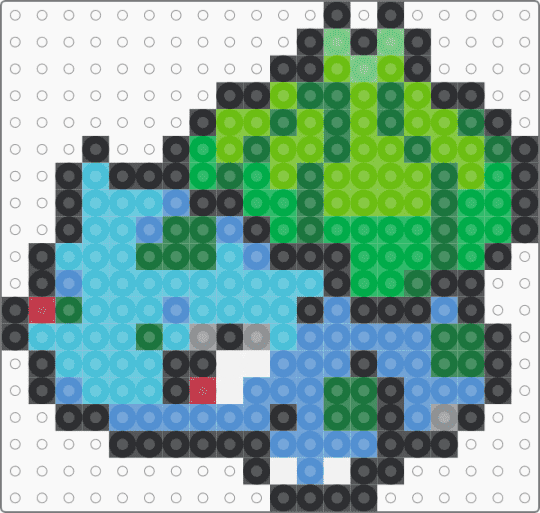 Bulbasaur Pokemon - green, light blue