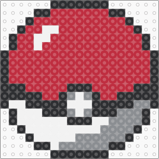 Poke Ball Coaster - red