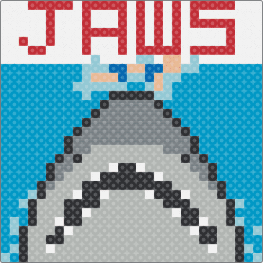 jaws cover - animal, aquatic, beige, cotdoceancreatures, jaws, jaws shark, light blue, ocean, shark, water