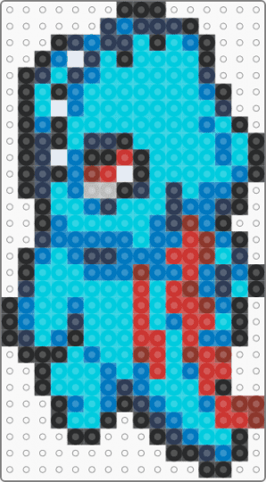 Totodile - blue, light blue