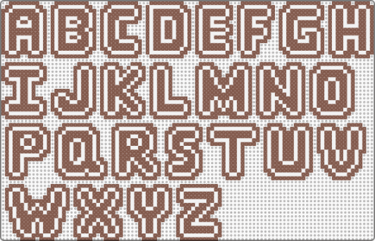 Gingerbread Alphabet - tan, white