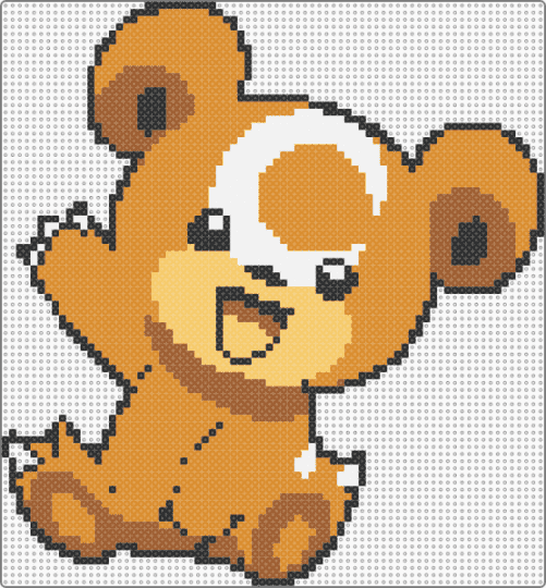 pokemon teddiursa - orange