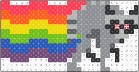 Nyan Jimothy with Rainbow - gray, red