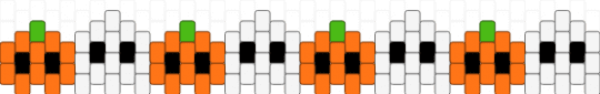 longer pumpkin and ghost cuff - halloween, orange