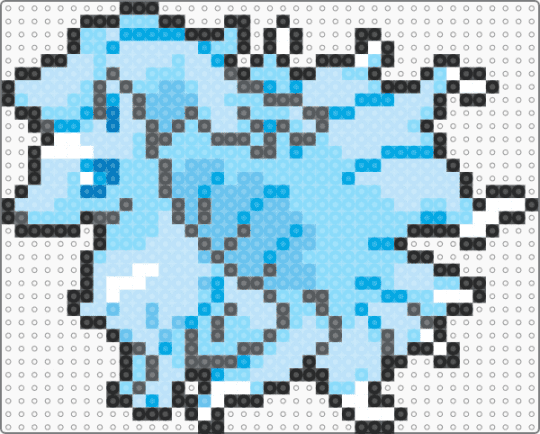 Gen 8 style alolan ninetales sprite - light blue
