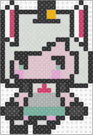 Bunny Blanc - black,white,pink,beige