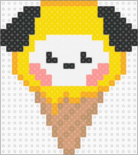 Chimmi-cream - bt21, yellow