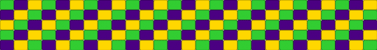 Mardi Gras Ladder cuff - green,purple,yellow