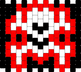 Symbols Skull - skull,crossbones,jolly roger,skeleton,spooky,halloween,panel,white,red,black