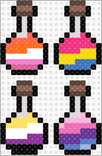 pride potions (1/3) - beige, brown, loveislove, pink, pride, stripes, yellow