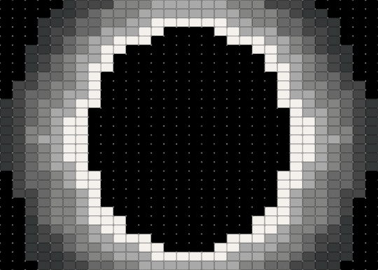 kinda like a black hole - black, gray
