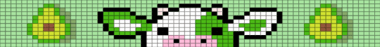 Avocado Cow - green, teal