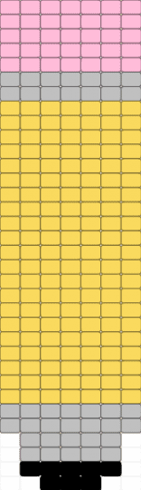 Pencil Tapestry - yellow