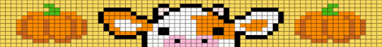 Pumpkin Cow - orange, yellow