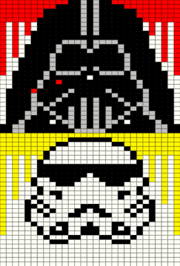 Darth & Storm - white, yellow