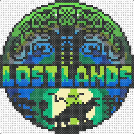 Lost Lands (Updated Colors 3) - black, blue, green, teal
