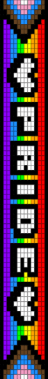 Gay Pride 4 - black, light blue, purple, red