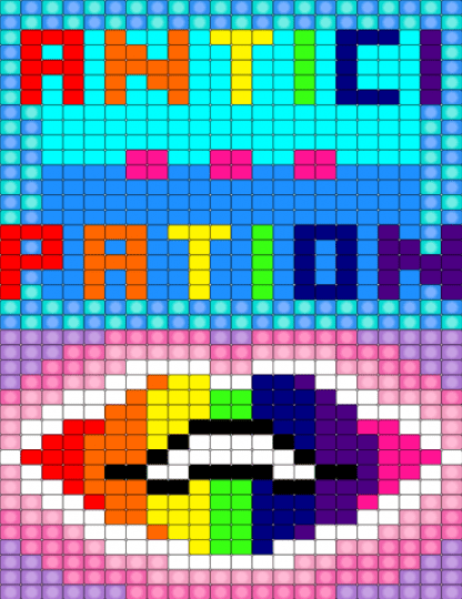 anticipation - light blue, pink