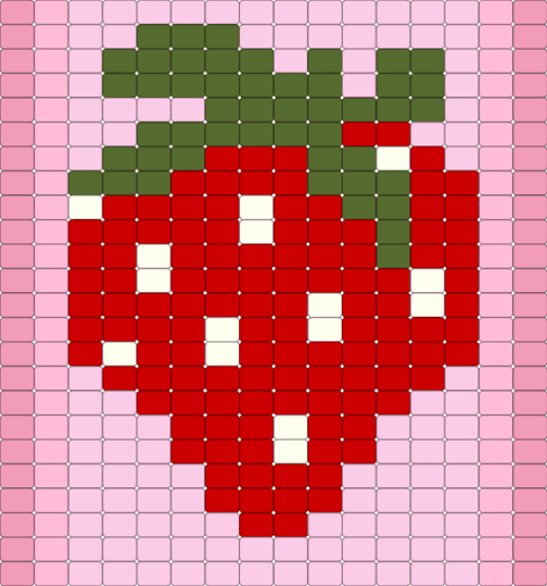 Strawberry Tapestry - pink, red