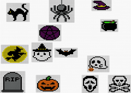 spooky beads - colorful, gray, pink, white, yellow