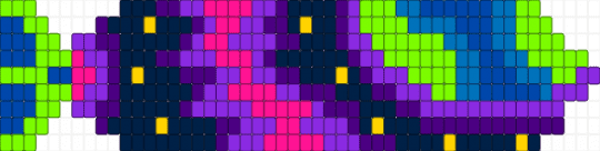 space tie - blue, purple