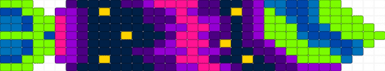 another but different pattern - blue, green, purple