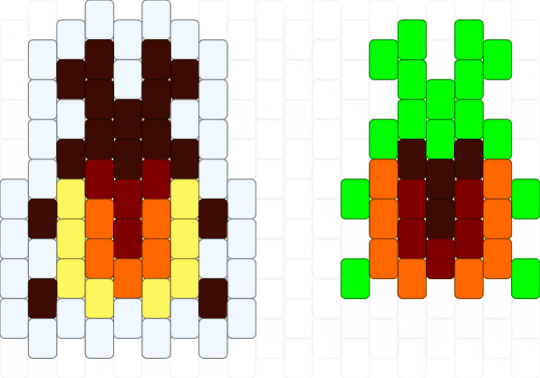 Bugs - brown, green