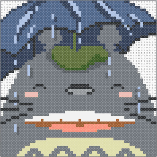 My Neighbor Totoro - blue, gray, my neighbor totoro, purple, rain, studio ghibli, totoro