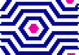 Bead Hexag - hexagon,geometric,panel,stripes