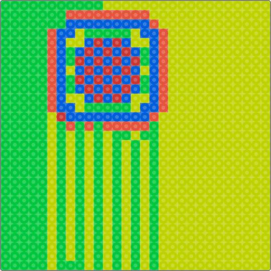 First drawing - green