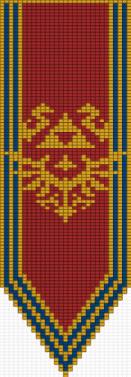 Hyrule flag - flag, gaming, orange, red, zelda